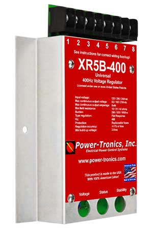 XR5B-400 Power-Tronics Universal Voltage Regulator for 400 Hz